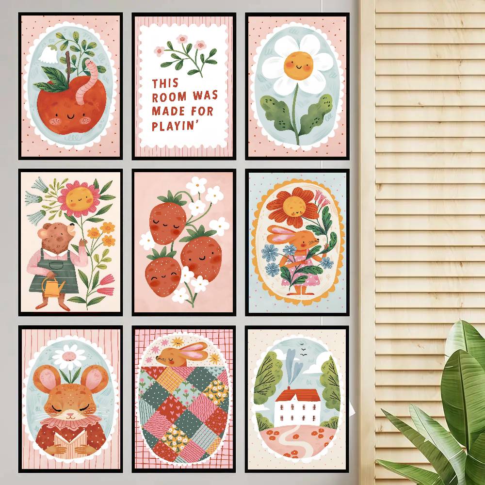 Floral Alphabet Education Kid  - огляд і ціна Kids Education Wallpaper