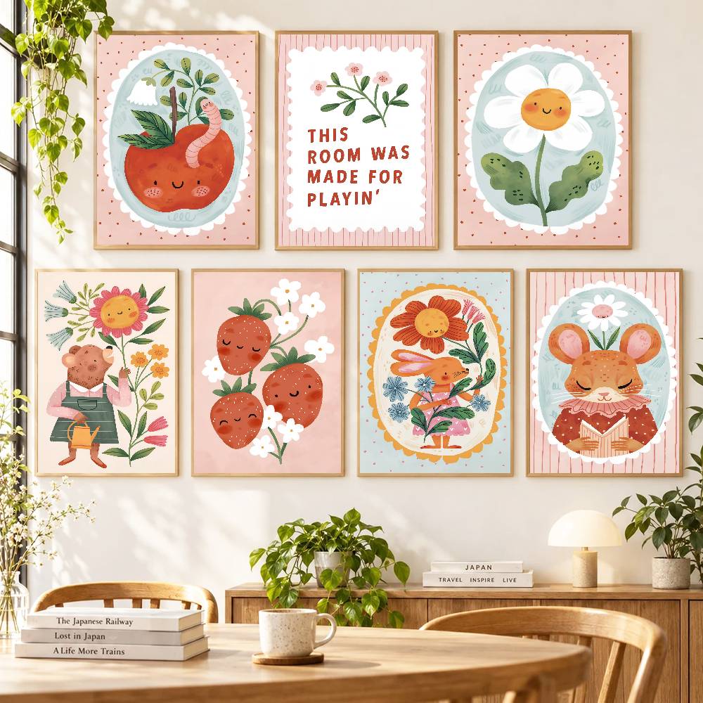 Floral Alphabet Education Kid  - огляд і ціна Kids Education Wallpaper
