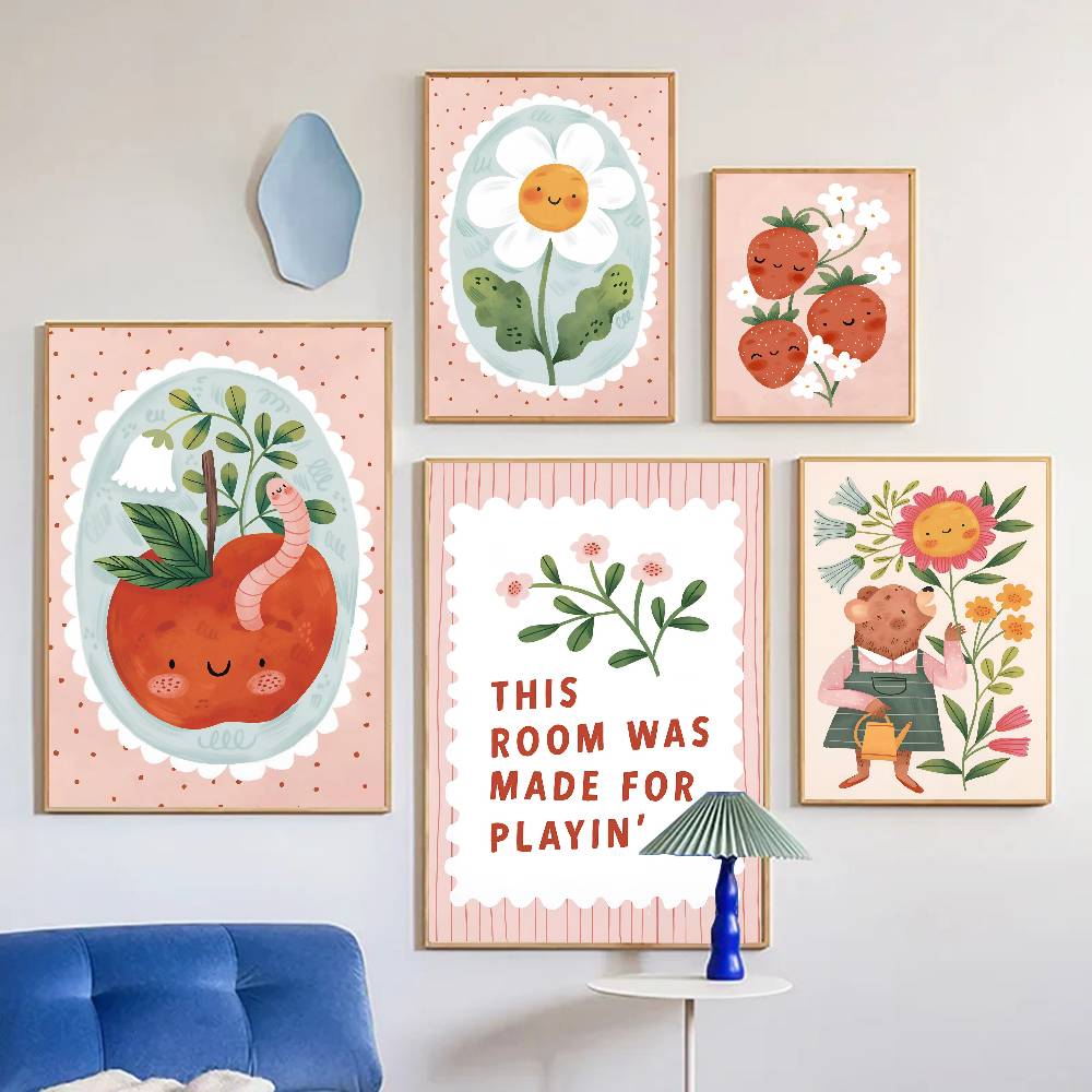 Floral Alphabet Education Kid  - огляд і ціна Kids Education Wallpaper