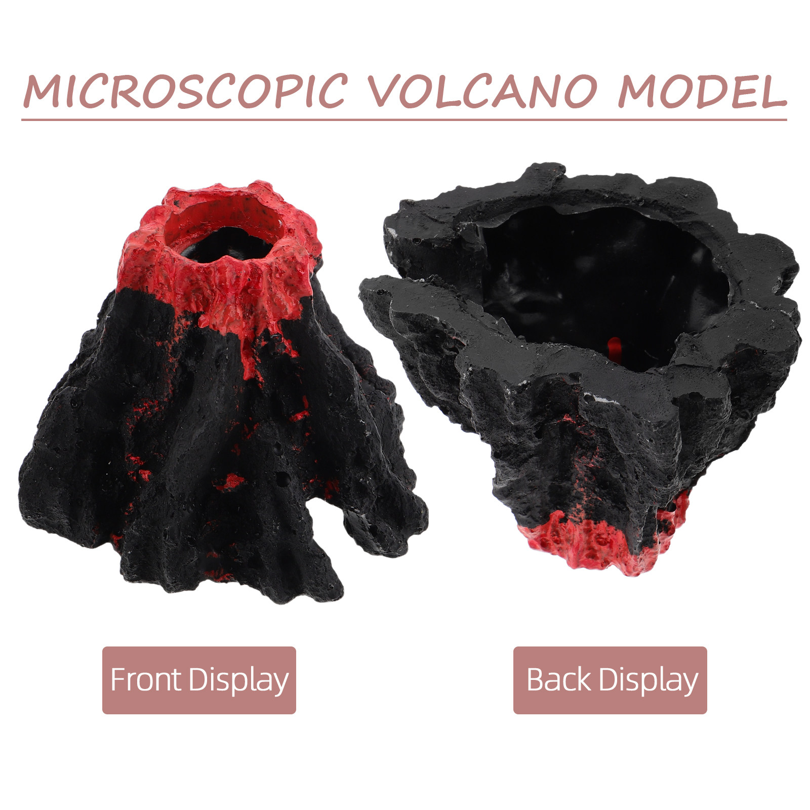 2Pcs Realistic Resin Volcano S - огляд і ціна Science Kit Volcano