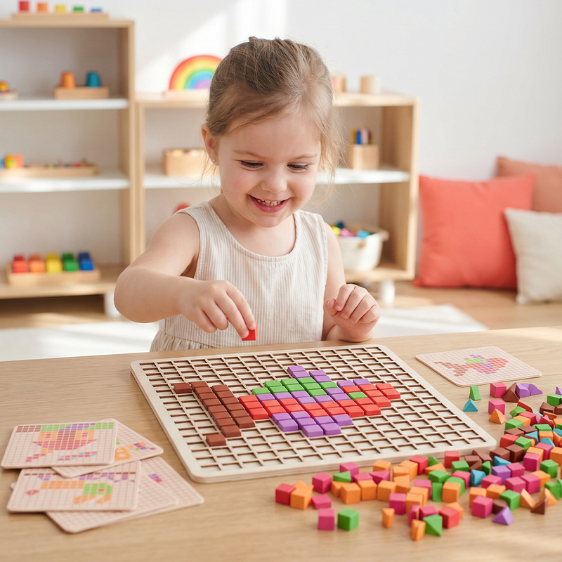 Wooden Logical Cube Puzzle - M - огляд і ціна Kids Educational Game 3